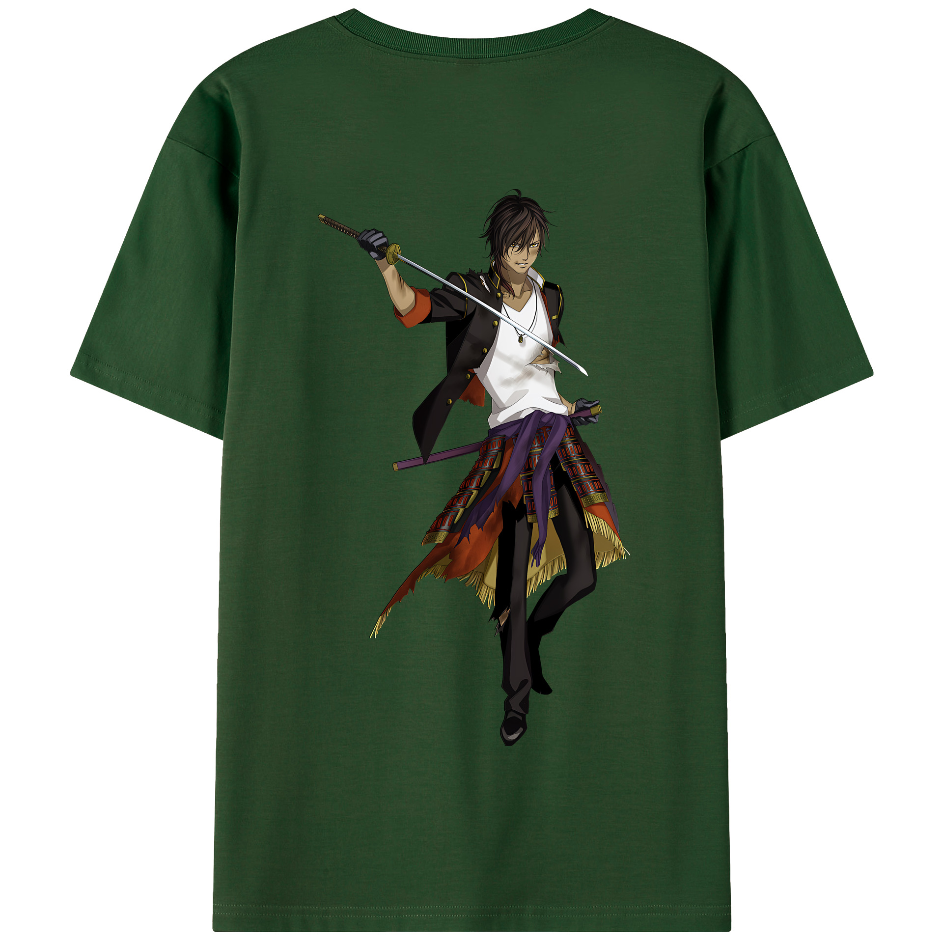 （画像用） 刀剣乱舞 Touken Ranbu 綿100％半袖Tシャツ（背面プリント）